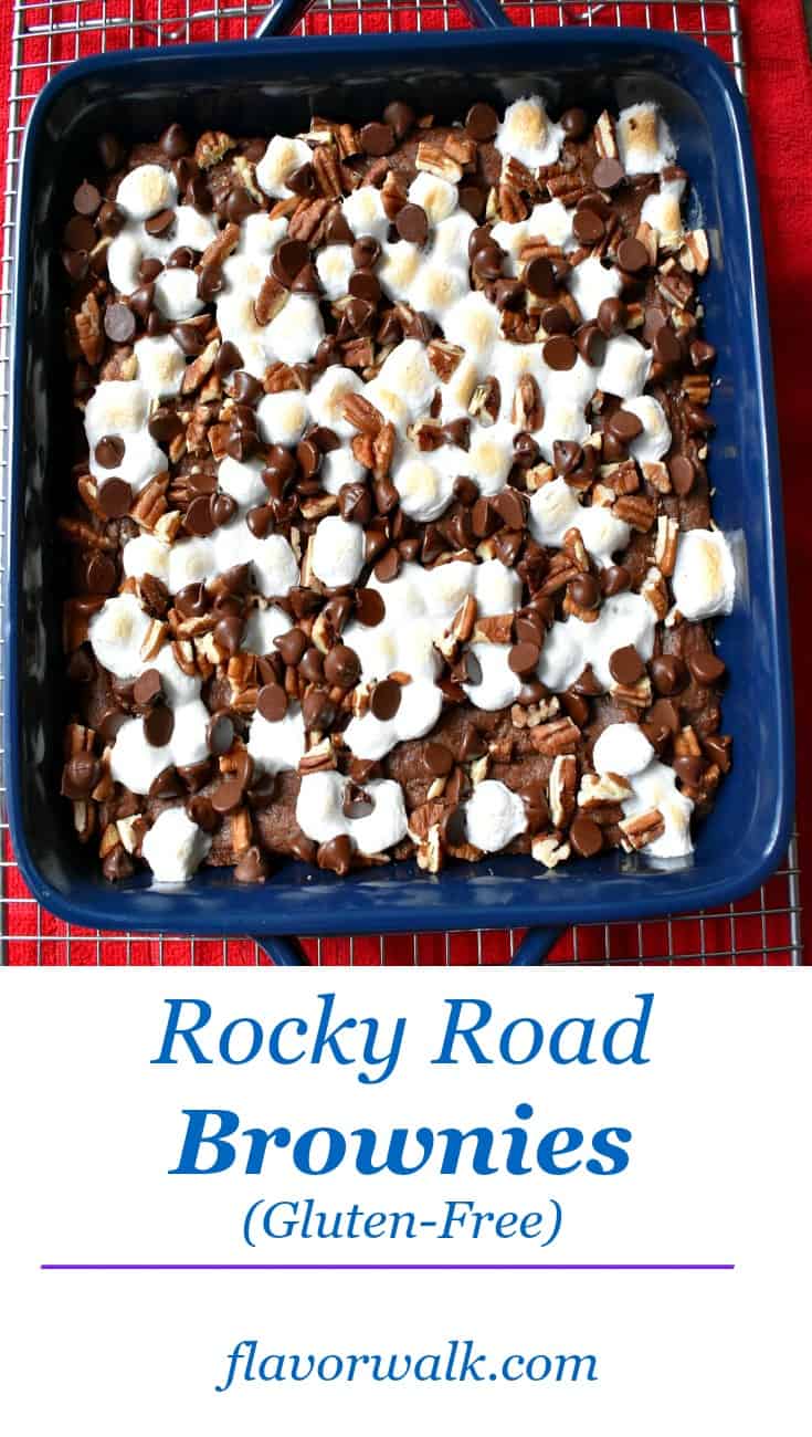 rocky road gluten-free brownies, rocky road brownies, brownies