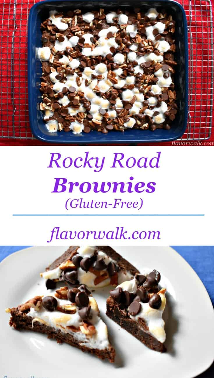 rocky road gluten-free brownies, rocky road brownies, brownies
