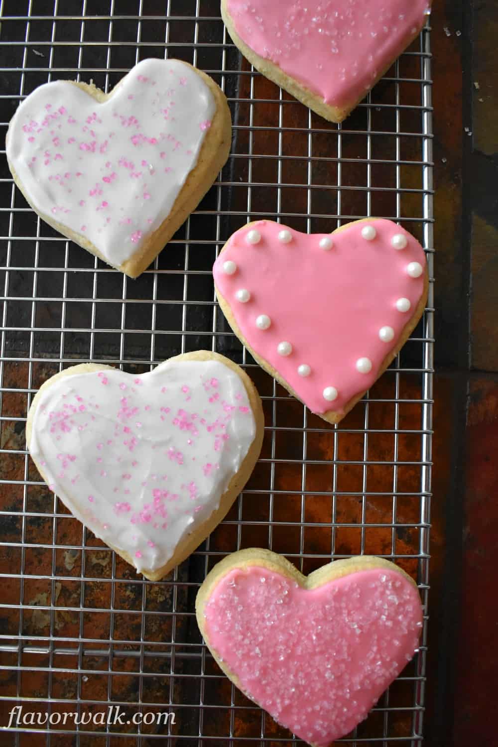 Frosted Powdered Sugar Cookies - Flavor Walk