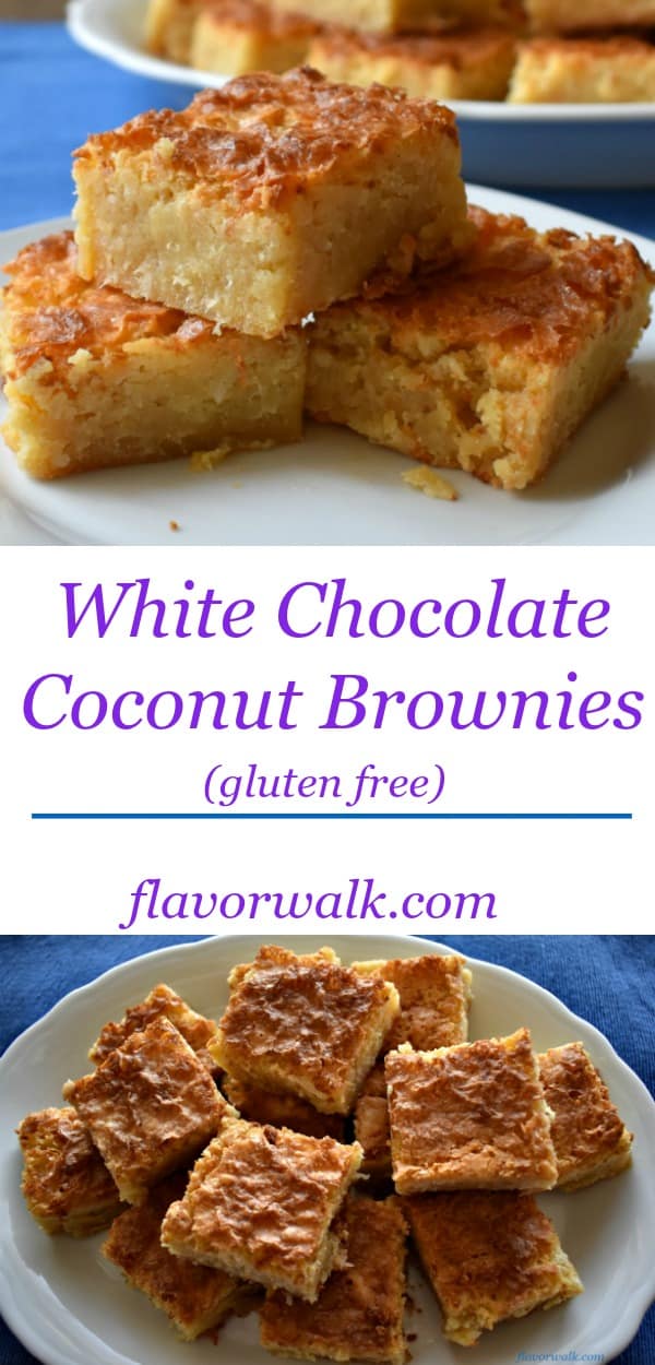 White Chocolate Coconut Brownies are the perfect blend of chewy coconut and sweet white chocolate. They're fudgy on the inside, crispy on top, and over all melt-in-your-mouth delicious!