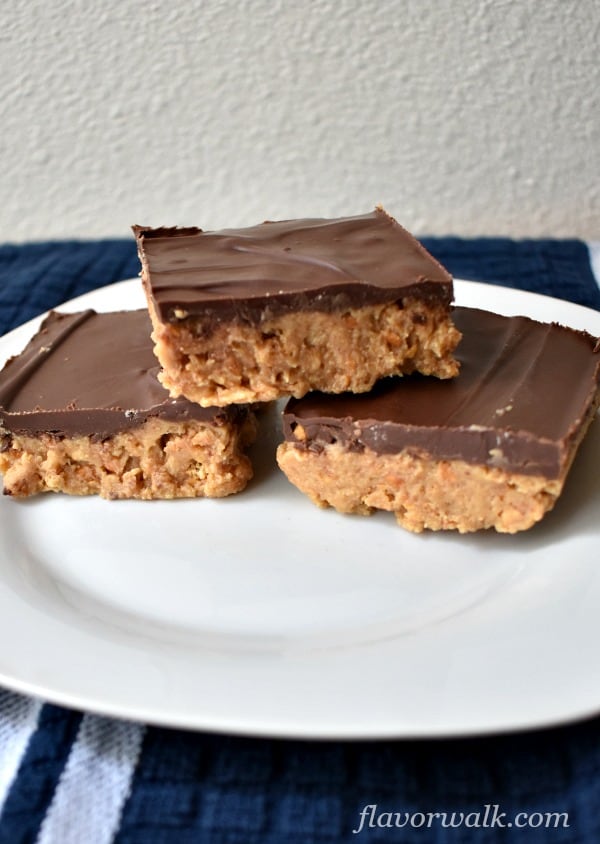No-Bake Gluten Free Nut Butter Pretzel Squares are easy to make, need only a few ingredients, and will disappear quickly! Simple ingredient swaps make it easy to customize them to fit your taste buds.