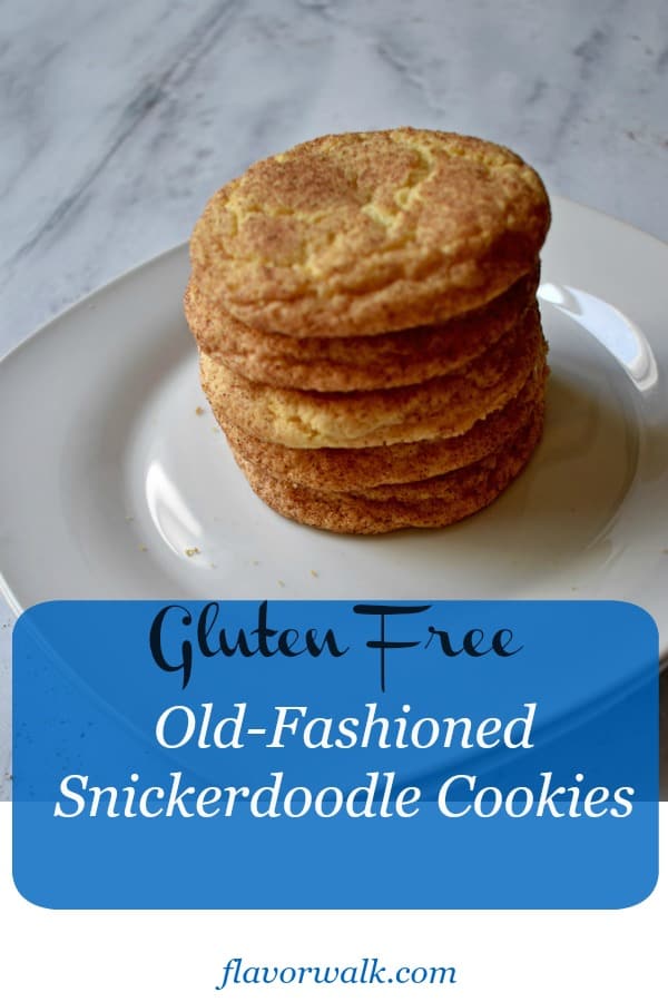 Old-Fashioned Snickerdoodle Cookies are tender, chewy, and dusted with cinnamon and sugar. They're simple, tasty, and best of all, gluten free!