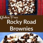 Rocky Road Gluten-Free Brownies are rich and filled with chocolate goodness. The perfect gluten free treat for every chocolate lover! | Flavor Walk
