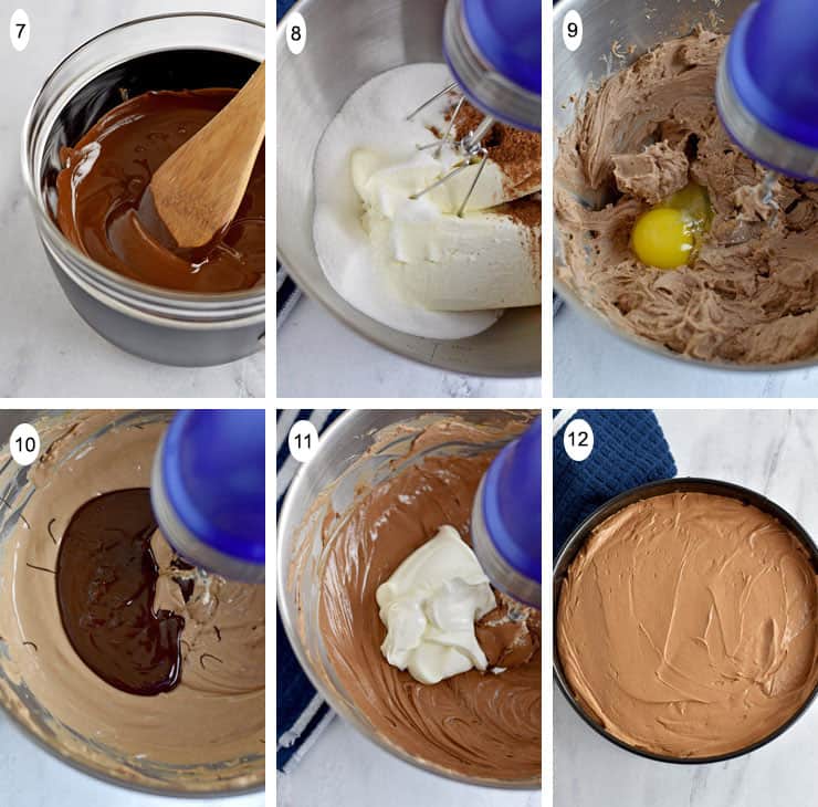 Chocolate Brownie Cheesecake {Gluten Free} Process 2