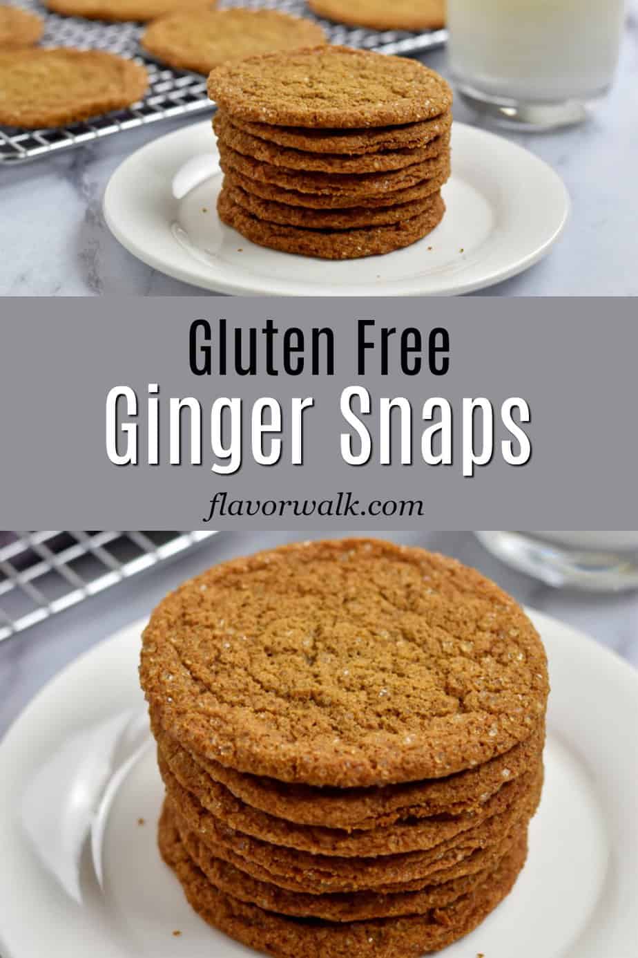 These Gluten Free Ginger Snaps are crisp around the edges, soft and chewy in the middle, and filled with bold flavor. They are the perfect cookie any time of year!