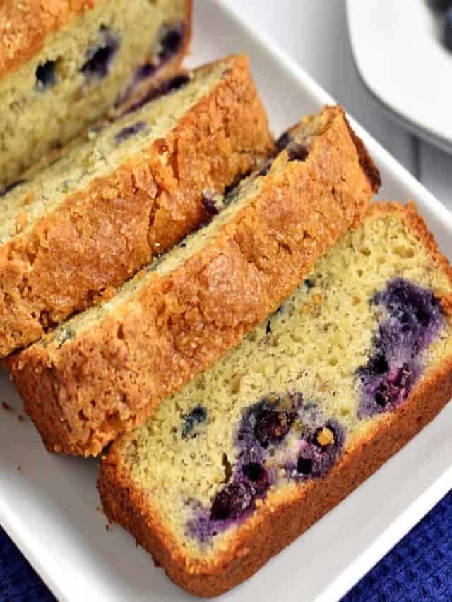 Gluten Free Banana Blueberry Bread - Flavor Walk