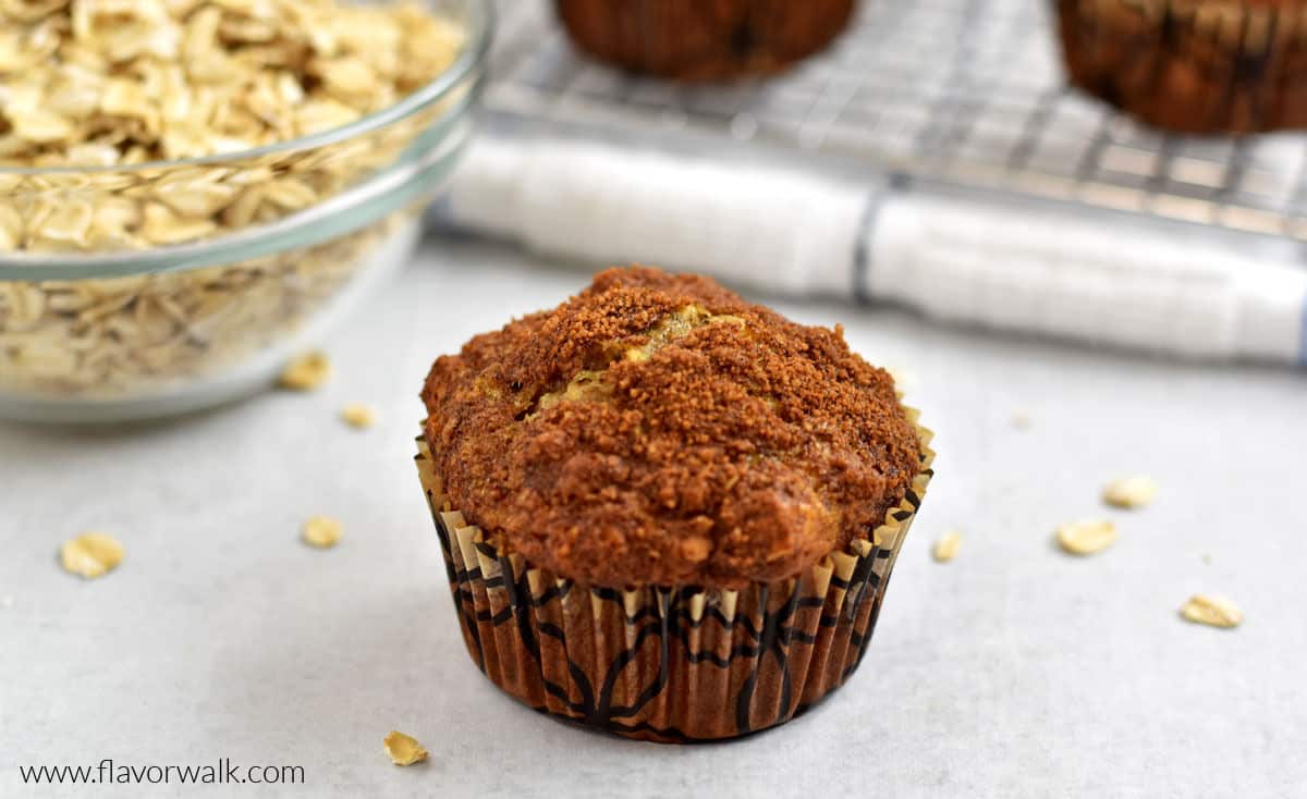 Gluten Free Banana Oatmeal Muffins - Flavor Walk