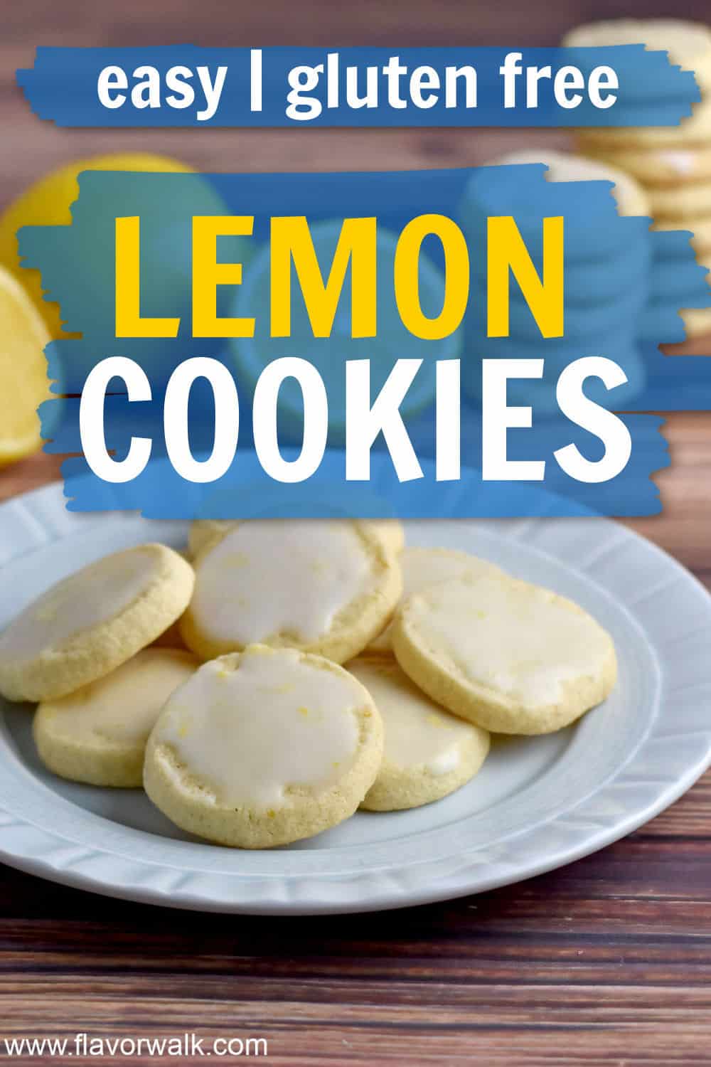 Lemon Cookies with Lemon Glaze - Flavor Walk