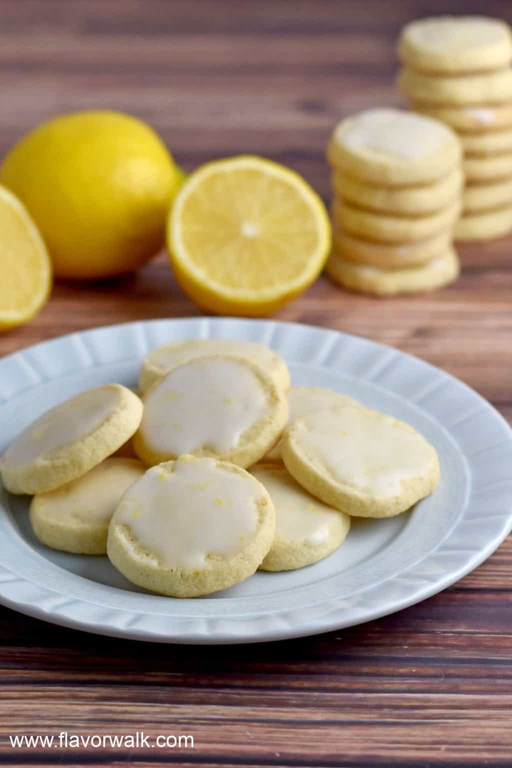 Lemon Cookies with Lemon Glaze - Flavor Walk