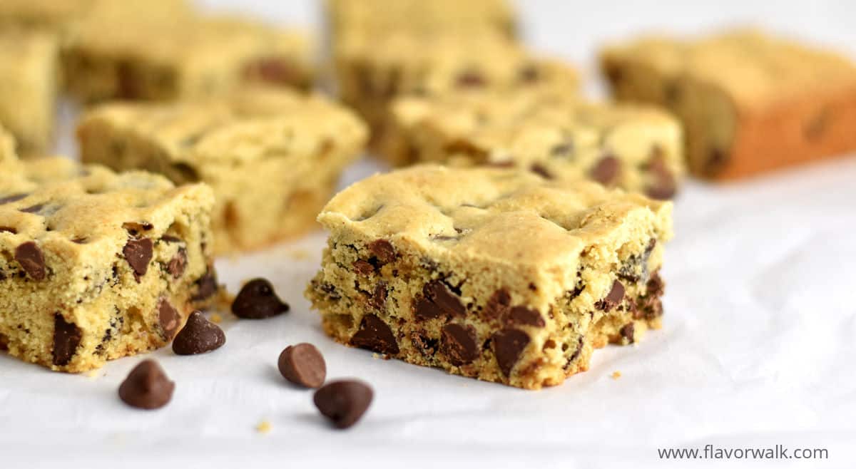 Gluten Free Chocolate Chip Cookie Bars - Flavor Walk