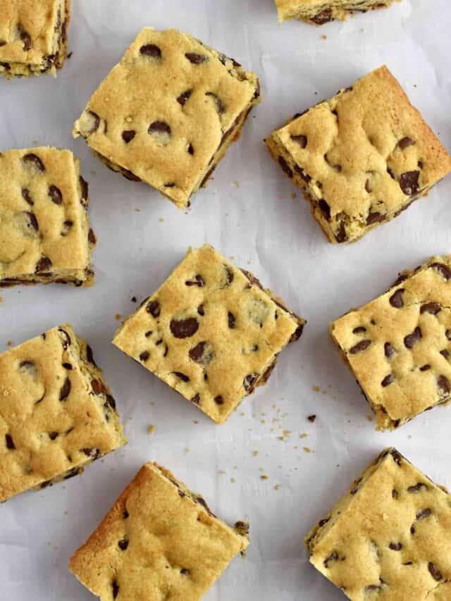 Chocolate Chip Bar Cookies (gluten free)