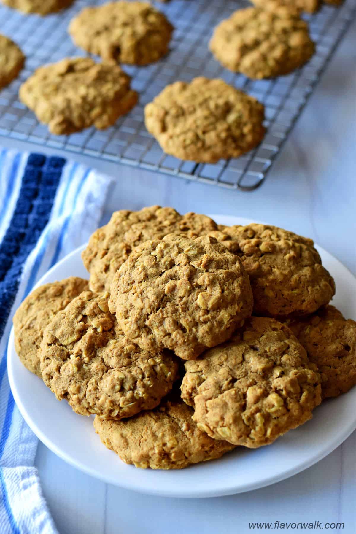 Easy Gluten Free Pumpkin Oatmeal Cookies - Flavor Walk