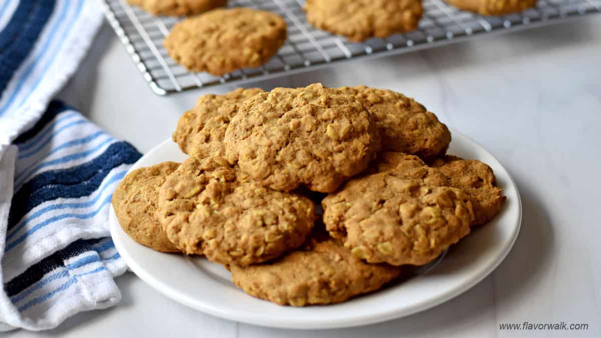 Easy Gluten Free Pumpkin Oatmeal Cookies - Flavor Walk