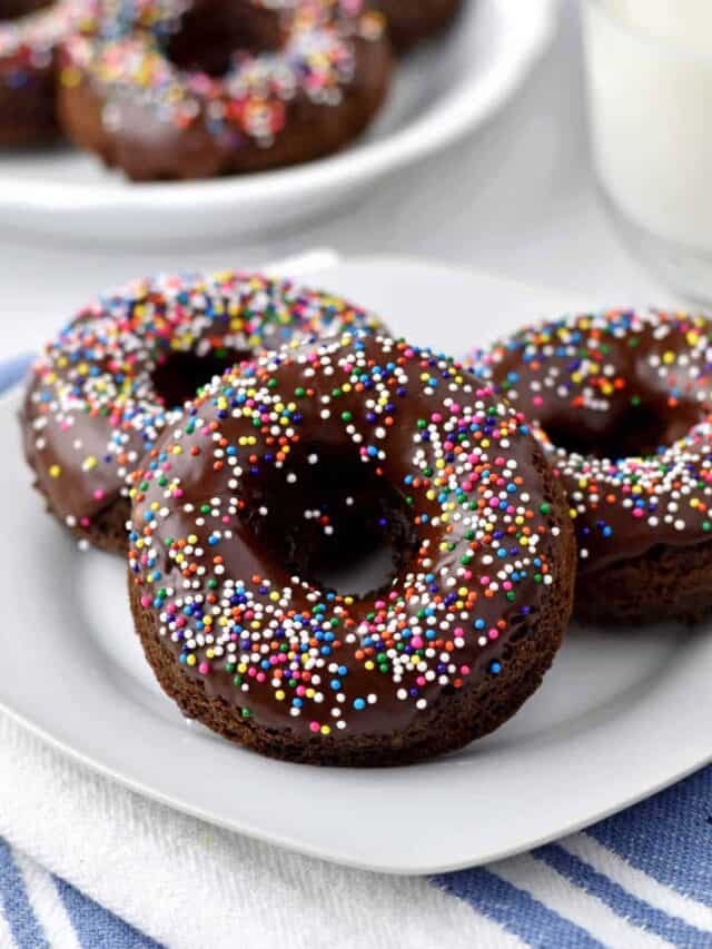 Baked Chocolate Donuts (gluten free)