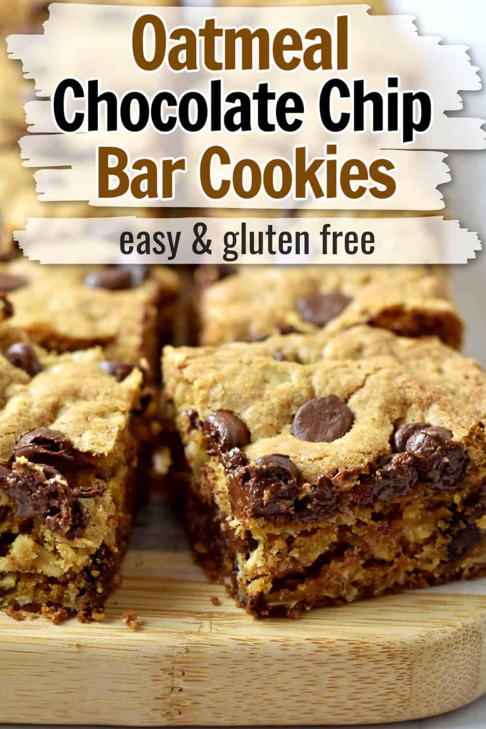 Oatmeal Chocolate Chip Bars (Gluten Free) - Flavor Walk