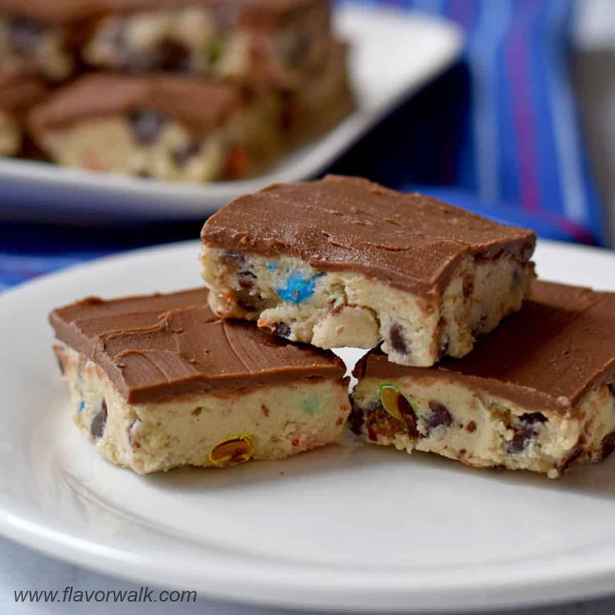 M&M Chocolate Peanut Butter Bars - Sweetest Menu