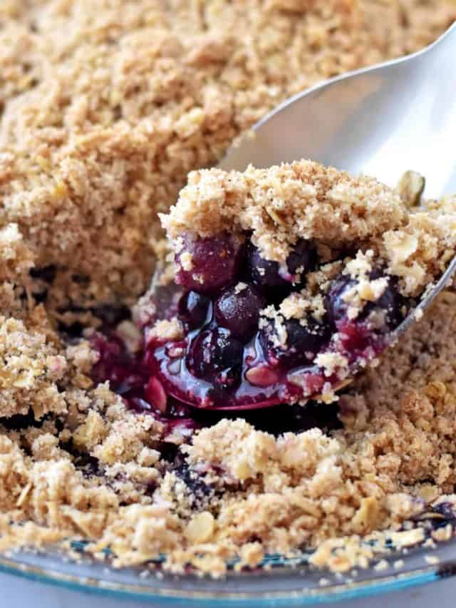 Easy Gluten Free Blueberry Crisp Flavor Walk