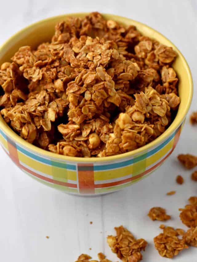 Peanut Butter Granola (gluten free) - Flavor Walk