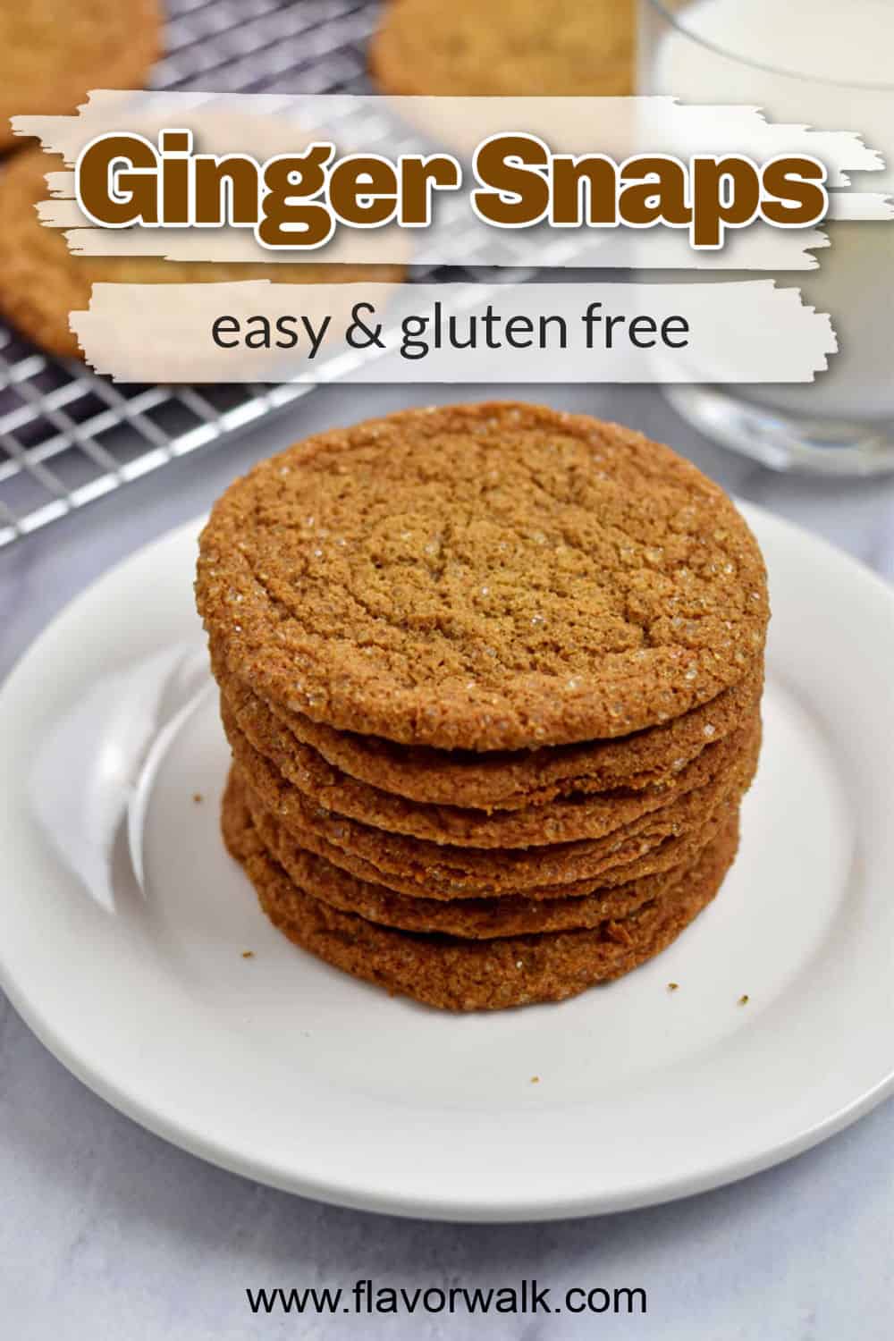 Gluten Free Ginger Snaps - Flavor Walk