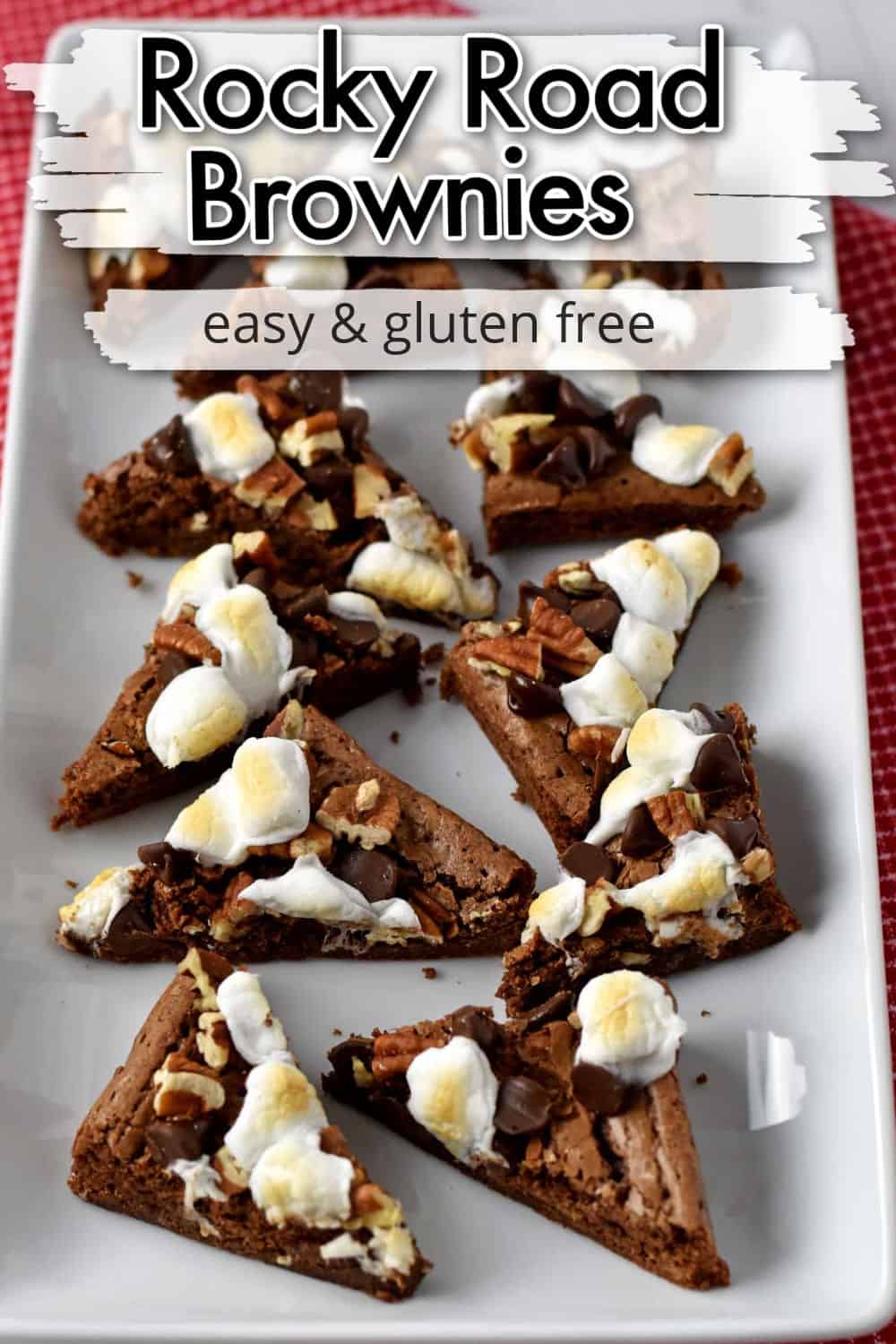 Rocky Road Gluten-Free Brownies - Flavor Walk