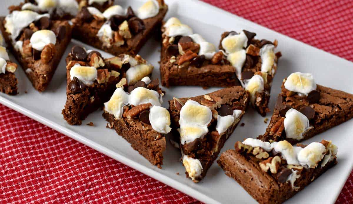 Rocky Road Gluten-Free Brownies - Flavor Walk